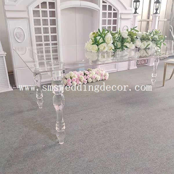 transparent dining table
