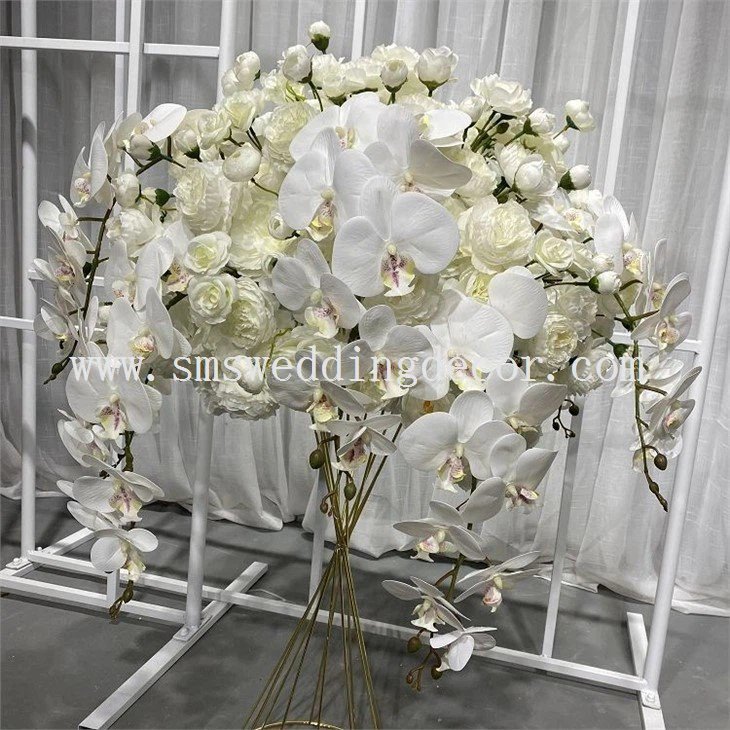 all white floral centerpieces(001)