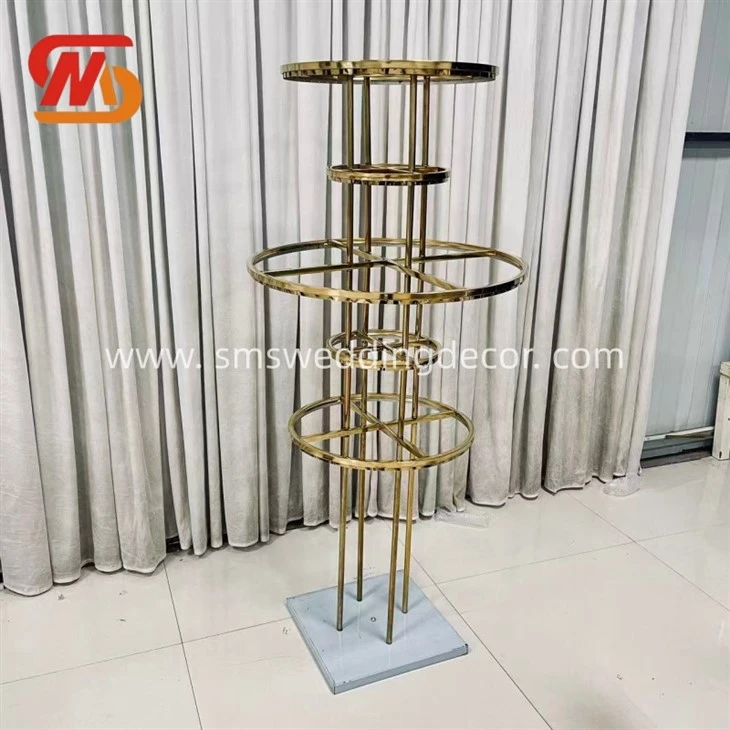 gold flower stand
